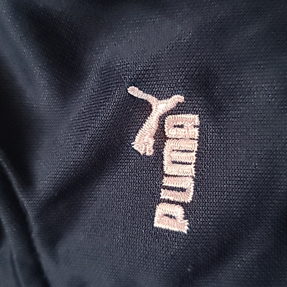 5/$25 Puma Navy and Light Pink Kids Track Jacket - Picture 2 of 6